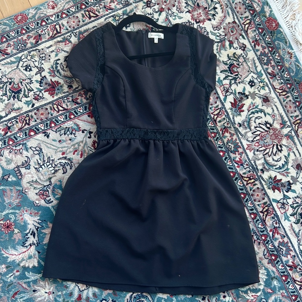 Like new black midi dress